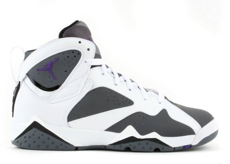 Air Jordan 7 Retro Gs - White Varsity Purple