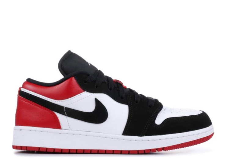 Air Jordan 1 Low Gs - Black Toe