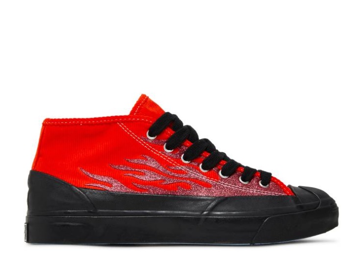 Converse Asap Nast X Jack Purcell Mid - Red Flames