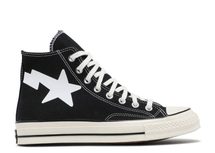 Converse Chinatown Market X A Bathing Ape X Chuck Taylor All Star High - Black