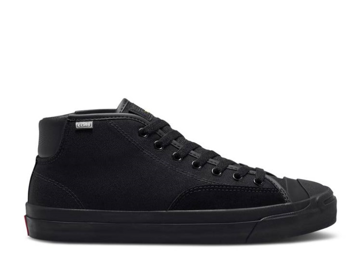 Converse Alexis Sablone X Jack Purcell Pro Mid - Black Enamel Red