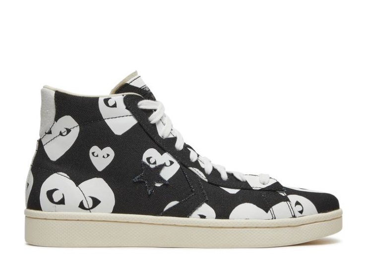 Converse Comme Des Garçons X Pro Leather - Black White