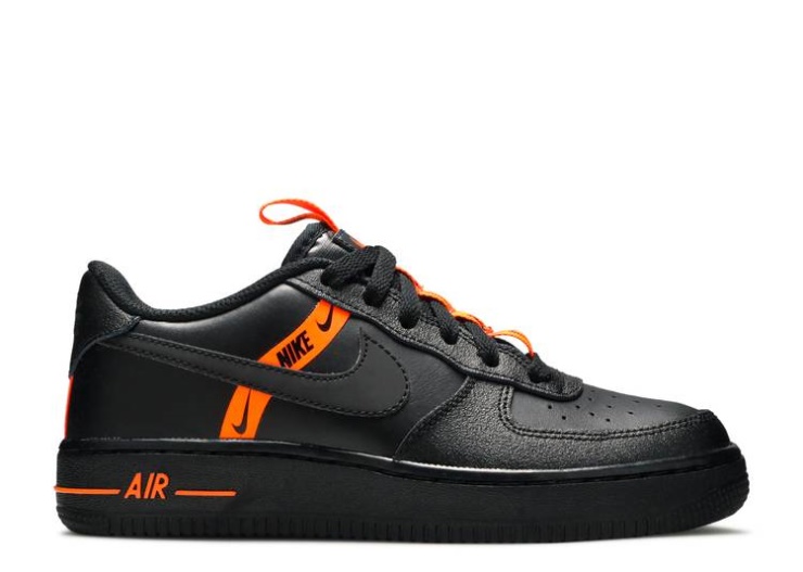 Nike Air Force 1 Lv8 Ksa Gs - Worldwide Pack Black/Total Orange/Black