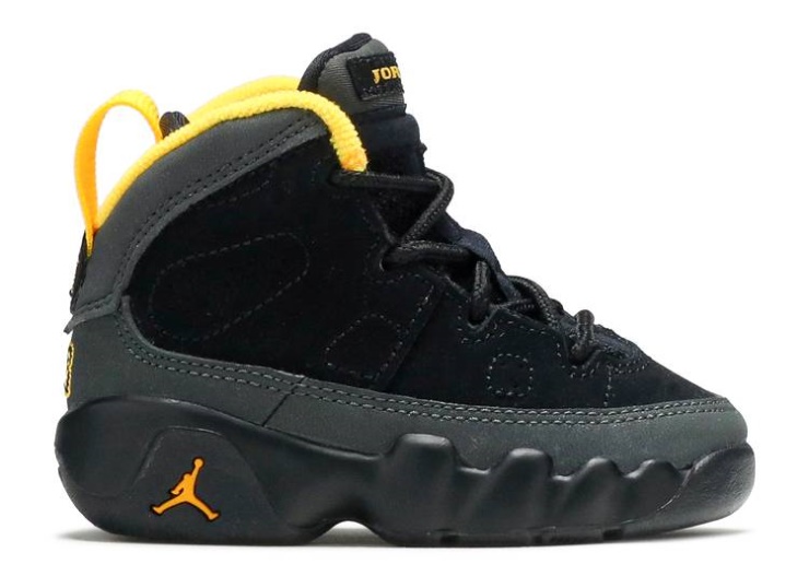 Air Jordan 9 Retro Td - Dark Charcoal University Gold