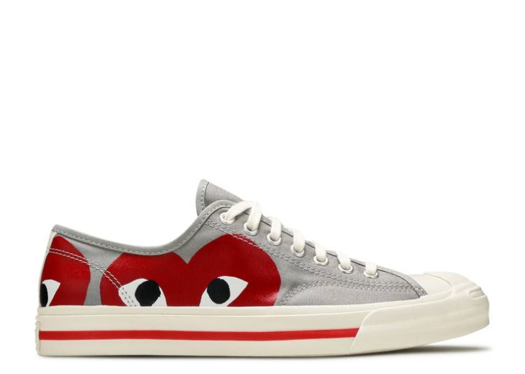 Converse Comme Des Garçons Play X Jack Purcell - Drizzle Red