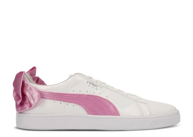 Puma Basket Bow Patent Jr - White Orchid