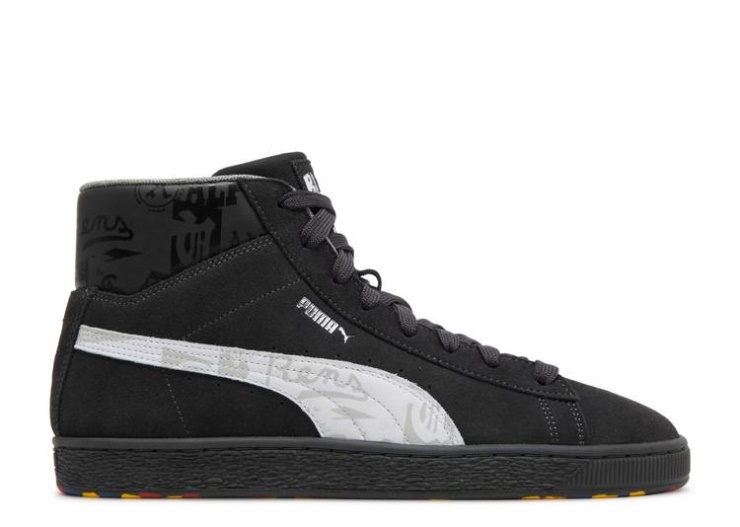 Puma Black Fives X Suede High - Black