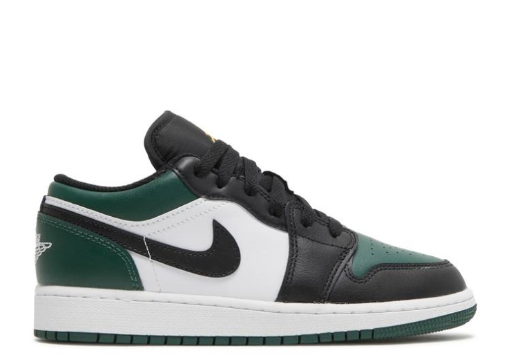 Air Jordan 1 Low Gs - Green Toe