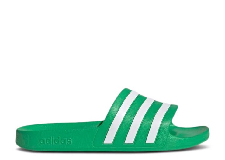 Adidas Adilette Aqua Slides - Vivid Green