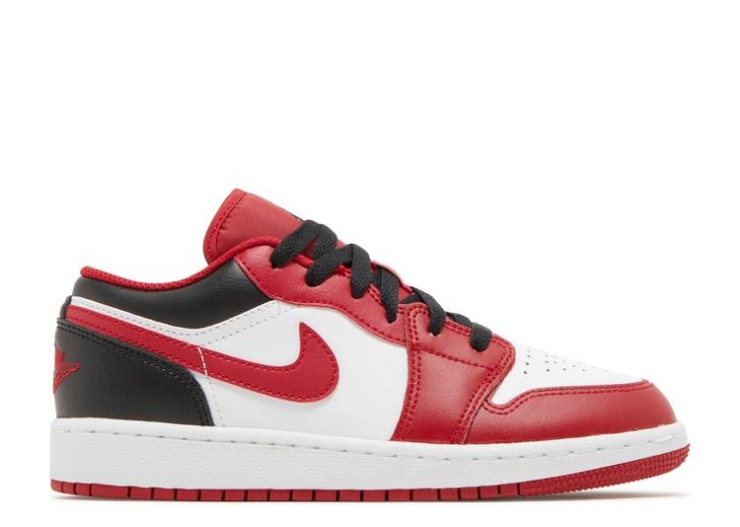 Air Jordan 1 Low Gs - Reverse Black Toe