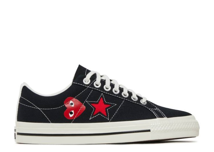 Converse Comme Des Garçons Play X One Star - Black White