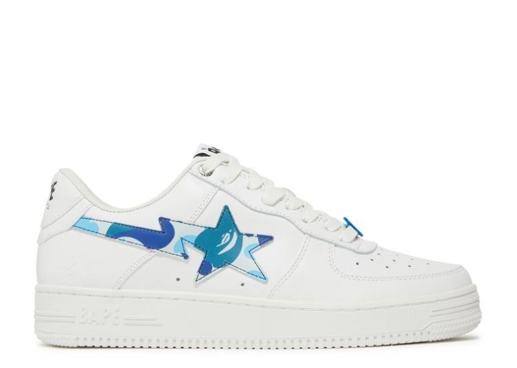 Bapesta - Abc Camo White/Blue