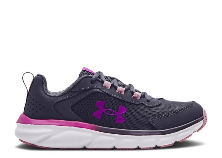 Underarmour Assert 9 Ac Gs - Tempered Steel Pink Fog