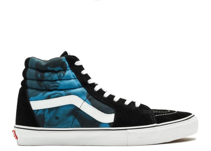 Vans Supreme X Sk8-Hi Pro - Bruce Lee Navy/Black/White