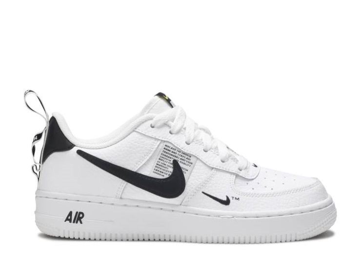 Nike Air Force 1 Lv8 Utility Gs - Overbranding White/Black/Yellow/White