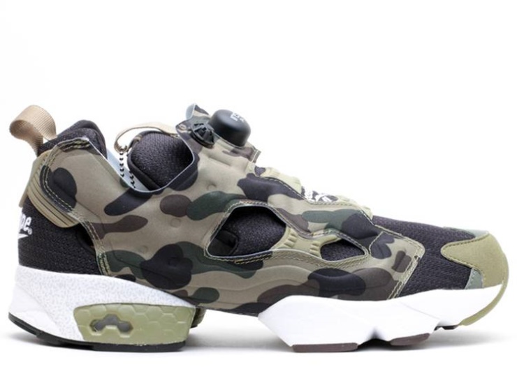 Reebok A Bathing Ape X Mita X Instapump Fury Og - Black Earth